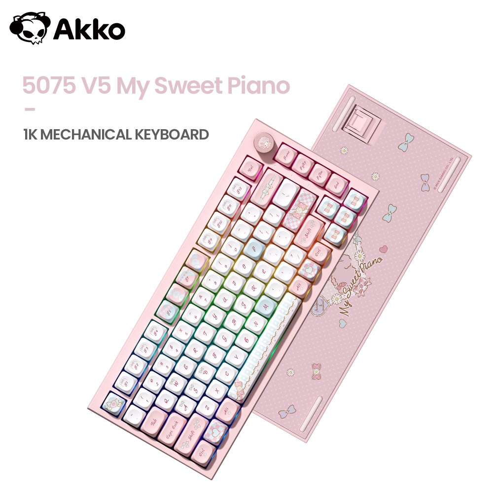 Gaming Keyboard Hot Swappable - Akko 5075 V5 Mechanical Keyboard My