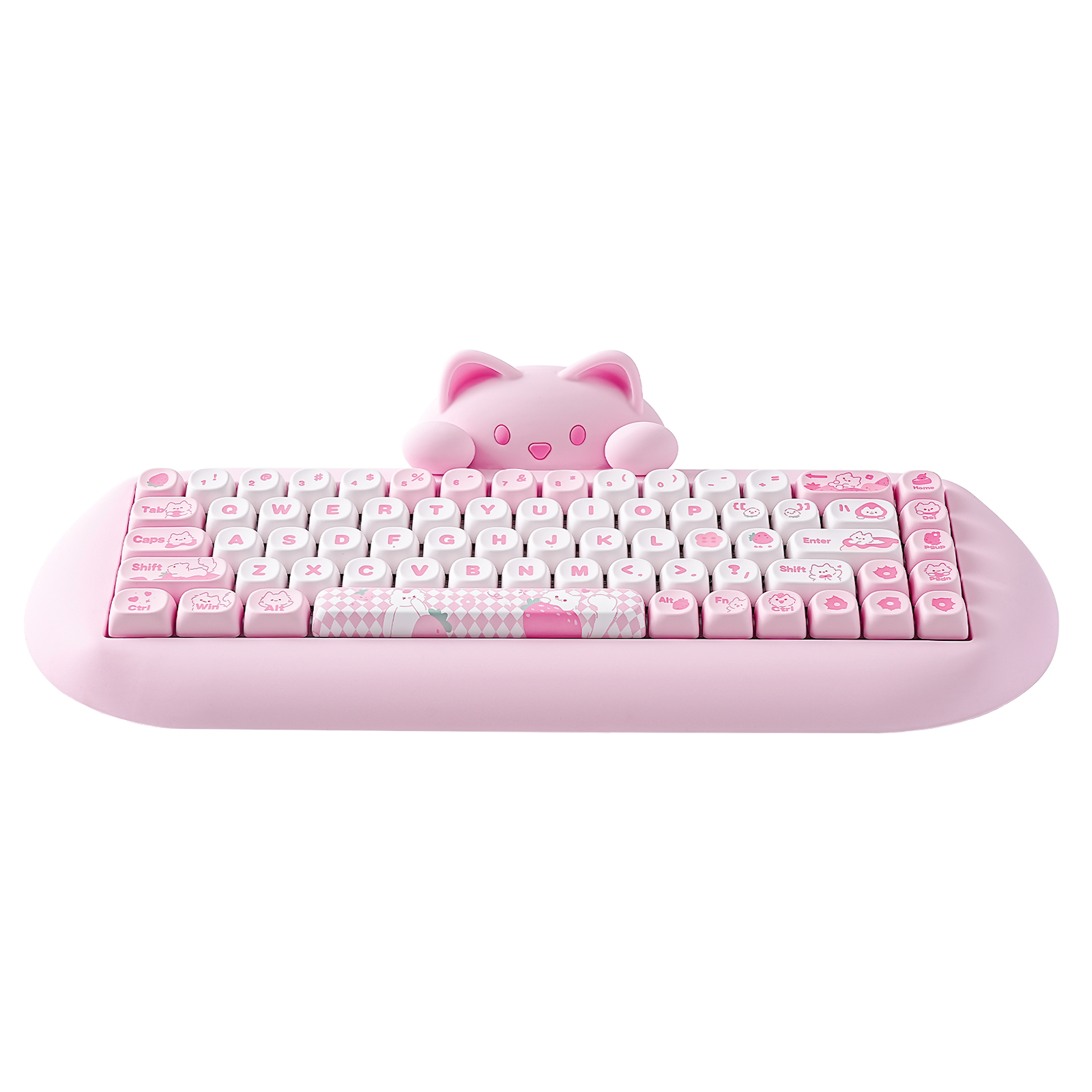 Gaming Keyboard Hot Swappable - YUNZII C68 Pink 65% Hi-Fi Cute