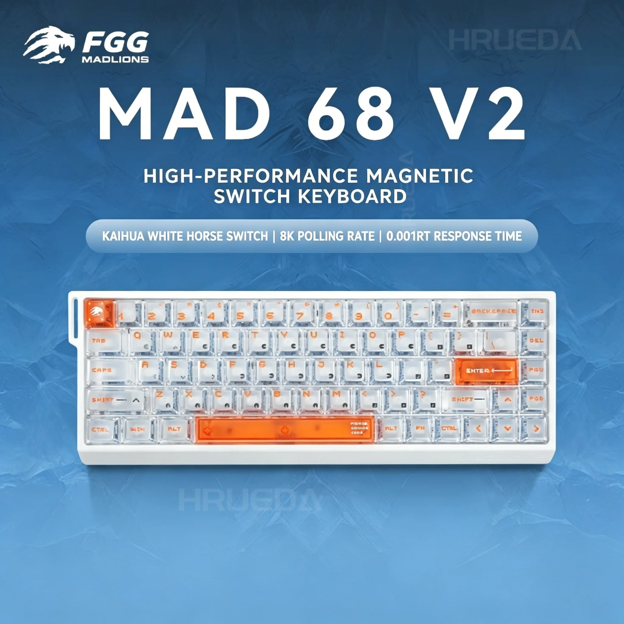 Gaming Keyboard Hot Swappable - FGG Original MADLIONS Mad 60/68 V2