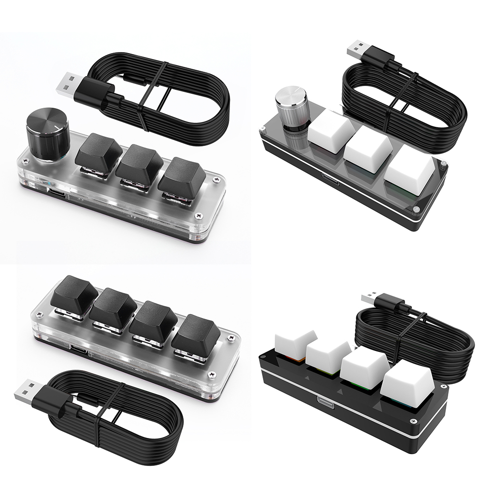 3 Key 1 Knob/4 Key Mini Mechan - Gaming Keyboard Mini review and price