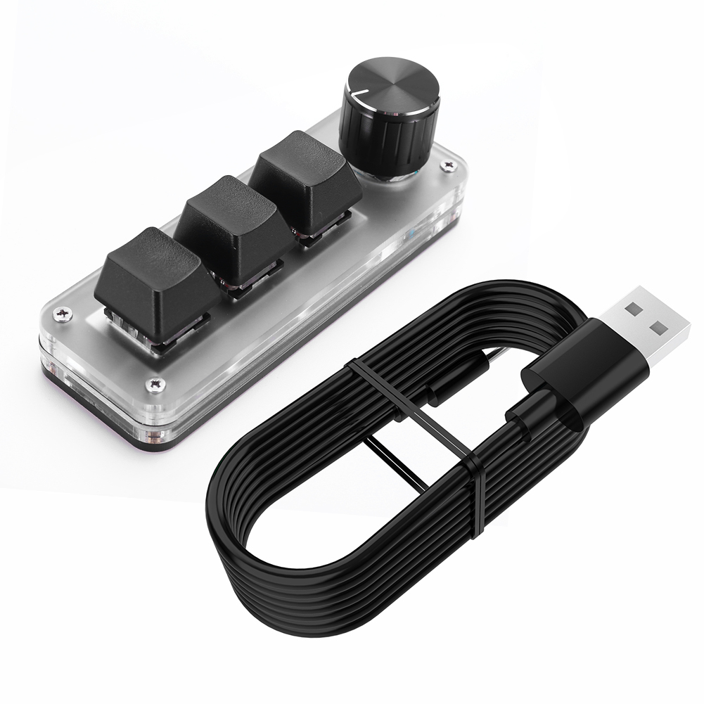 3 Key 1 Knob/4 Key Mini Mechan - Gaming Keyboard Mini review and price