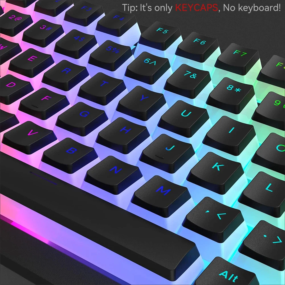 New Pudding PBT Keycaps 129 Ke - Gaming Keyboard Mini review and price