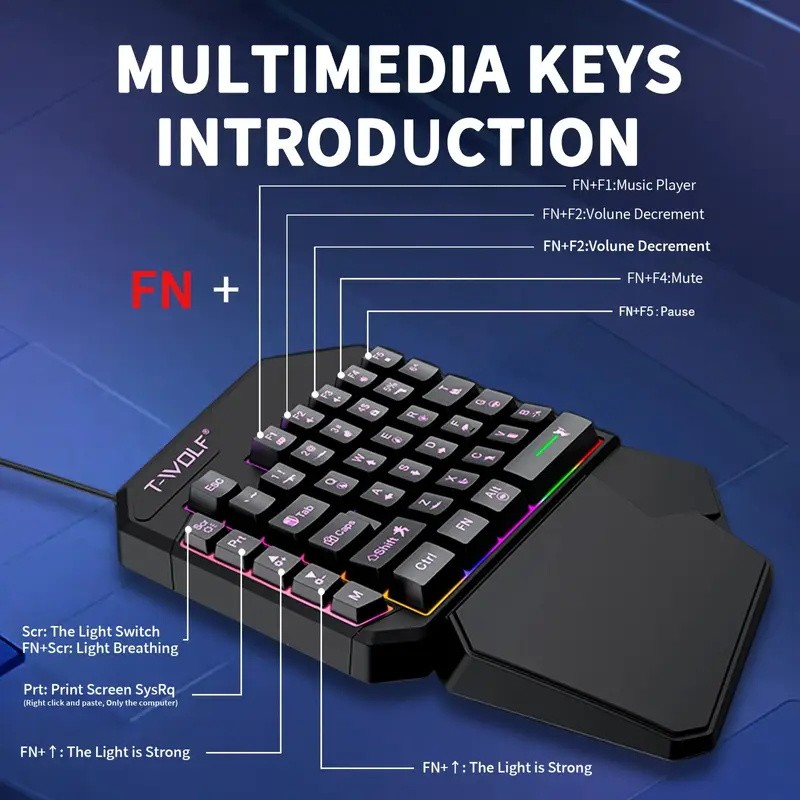 FocusOnPC TF900 2-in-1 Mobile  - Gaming Keyboard Mini review and price