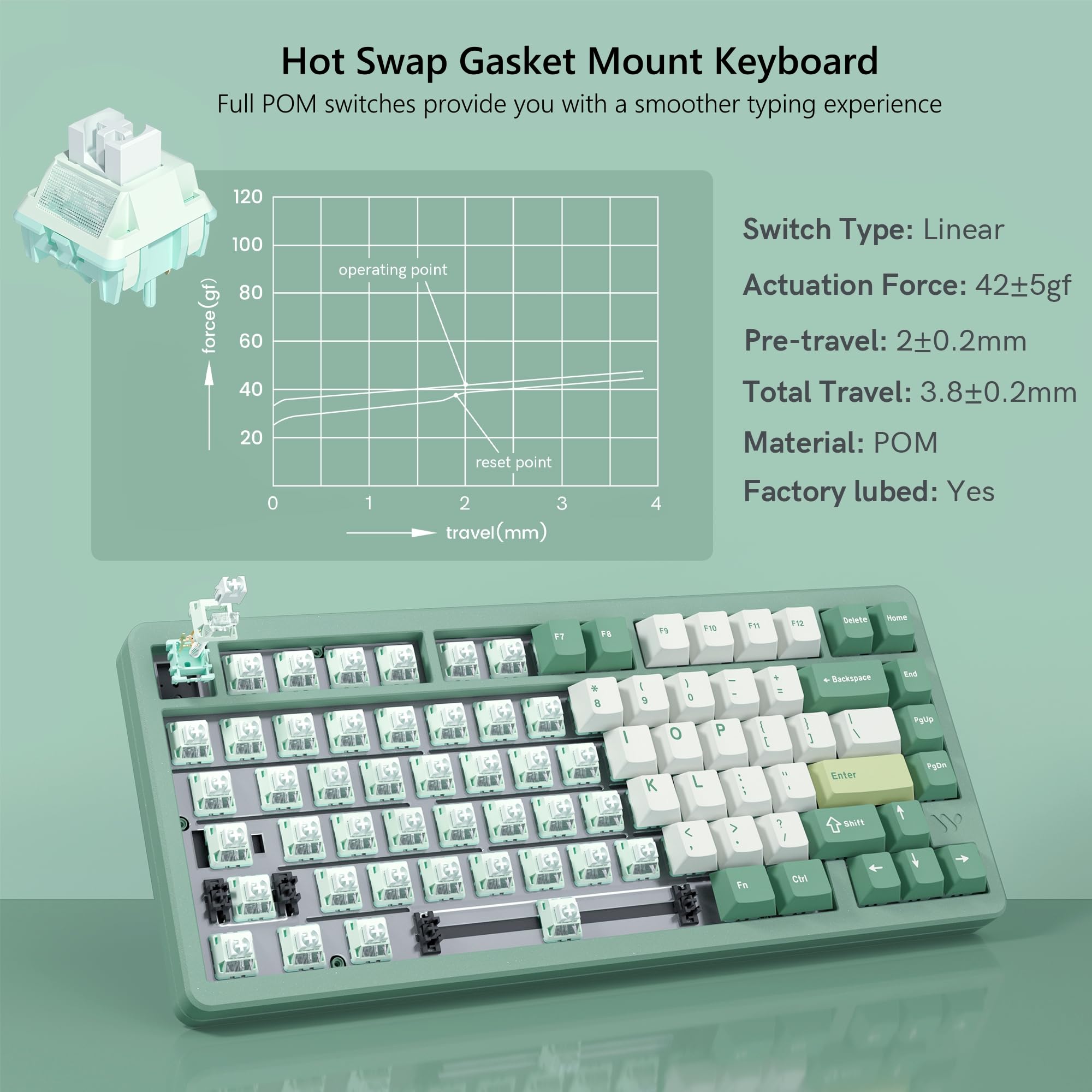 WOMIER SK75 Wireless Aluminum  - Gaming Keyboard Hot Swappable review and price