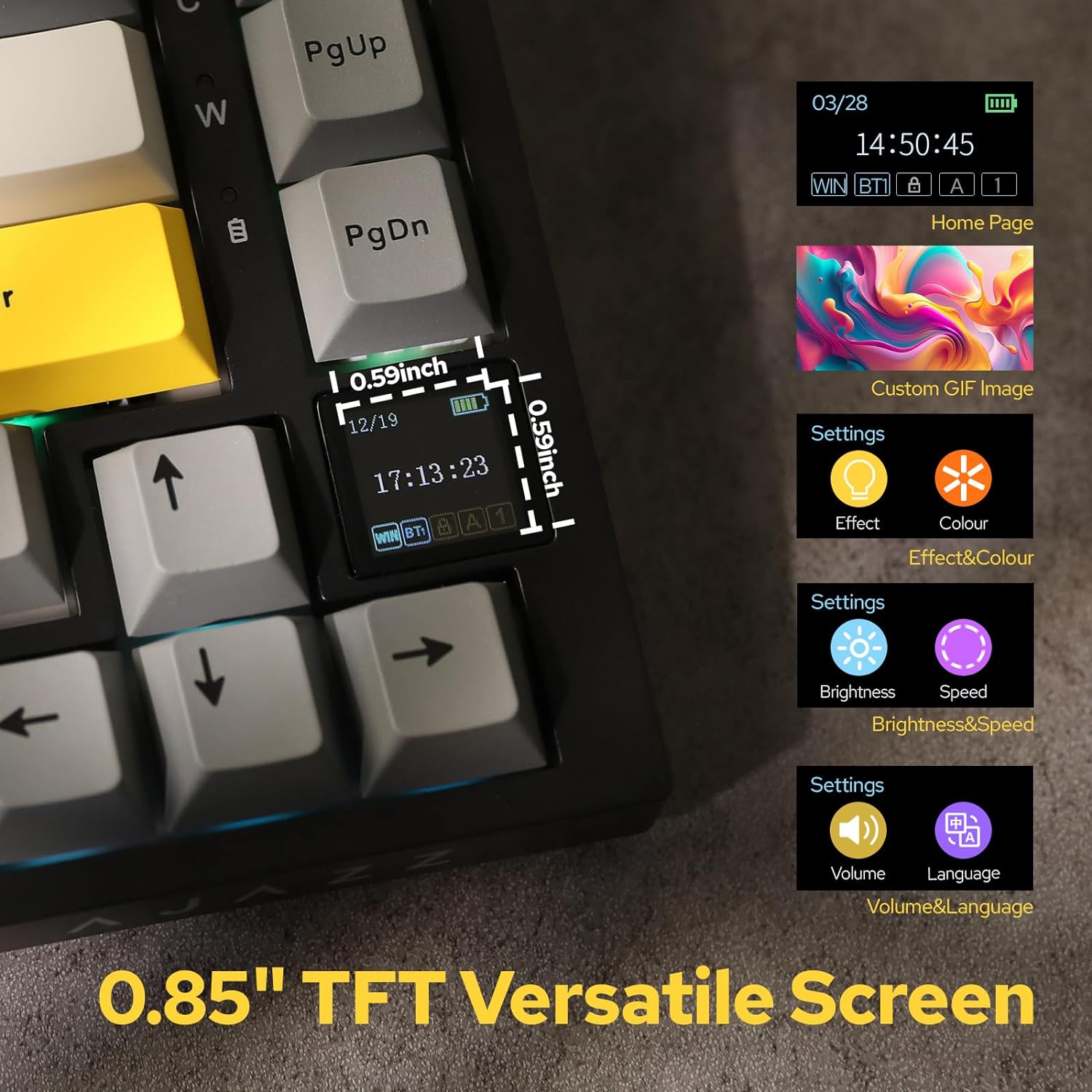 AJAZZ AK820 PRO Triple-Mode Wi - Gaming Keyboard Hot Swappable review and price