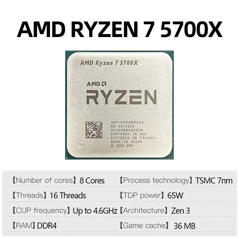 AMD Ryzen 7 5700X 4.6GHz Socke - Amd Cpu Ryzen 7 review and price