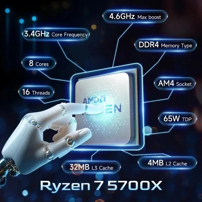 AMD Ryzen 7 5700X 4.6GHz Socke - Amd Cpu Ryzen 7 review and price